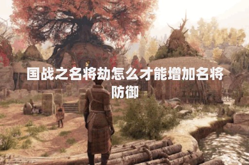 国战之名将劫怎么才能增加名将防御