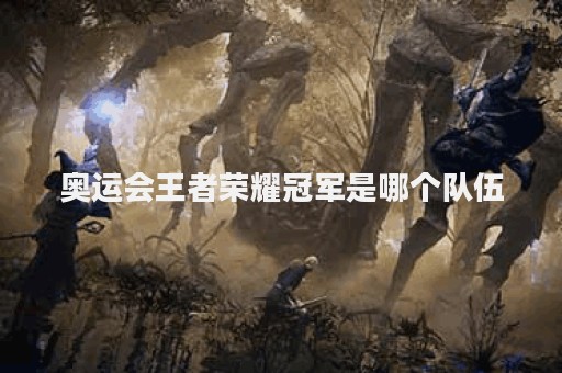 奥运会王者荣耀冠军是哪个队伍