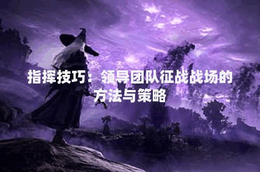 指挥技巧：领导团队征战战场的方法与策略
