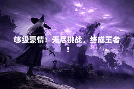 够级豪情：无尽挑战，终成王者！