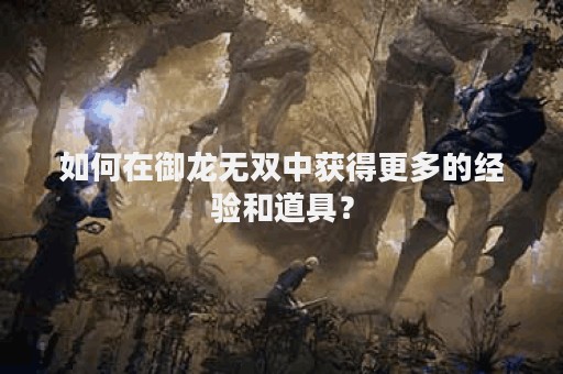 如何在御龙无双中获得更多的经验和道具？