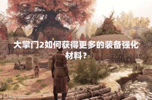 大掌门2如何获得更多的装备强化材料？