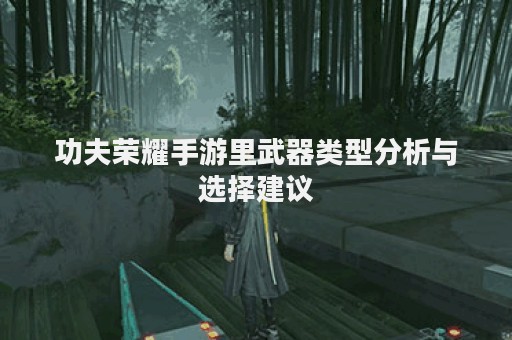 功夫荣耀手游里武器类型分析与选择建议