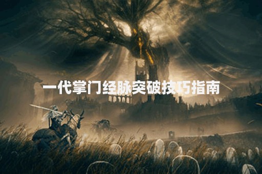 一代掌门经脉突破技巧指南