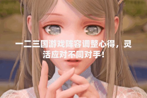 一二三国游戏阵容调整心得，灵活应对不同对手！
