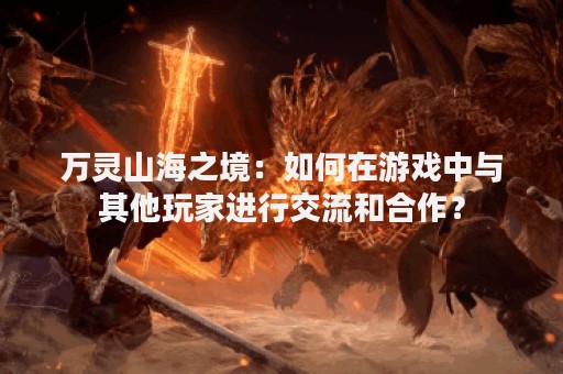 万灵山海之境：如何在游戏中与其他玩家进行交流和合作？