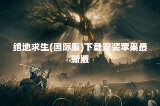 绝地求生(国际服)下载安装苹果最新版