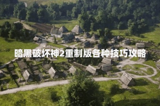 暗黑破坏神2重制版各种技巧攻略