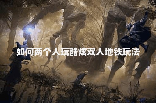 如何两个人玩酷炫双人地铁玩法