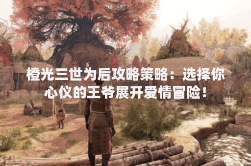 橙光三世为后攻略策略：选择你心仪的王爷展开爱情冒险！