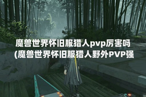 魔兽世界怀旧服猎人pvp厉害吗 (魔兽世界怀旧服猎人野外PVP强度介绍)