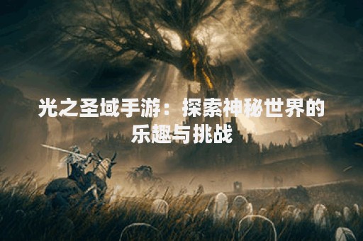 光之圣域手游：探索神秘世界的乐趣与挑战