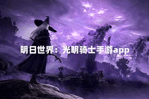 明日世界：光明骑士手游app