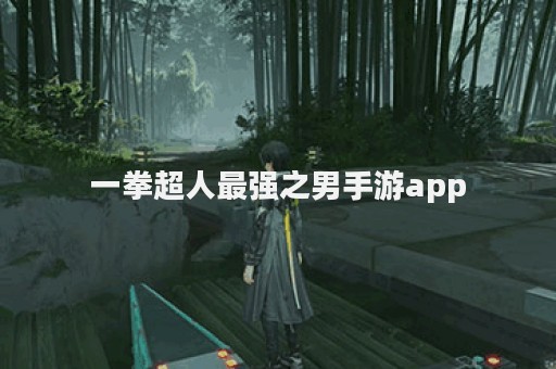 一拳超人最强之男手游app